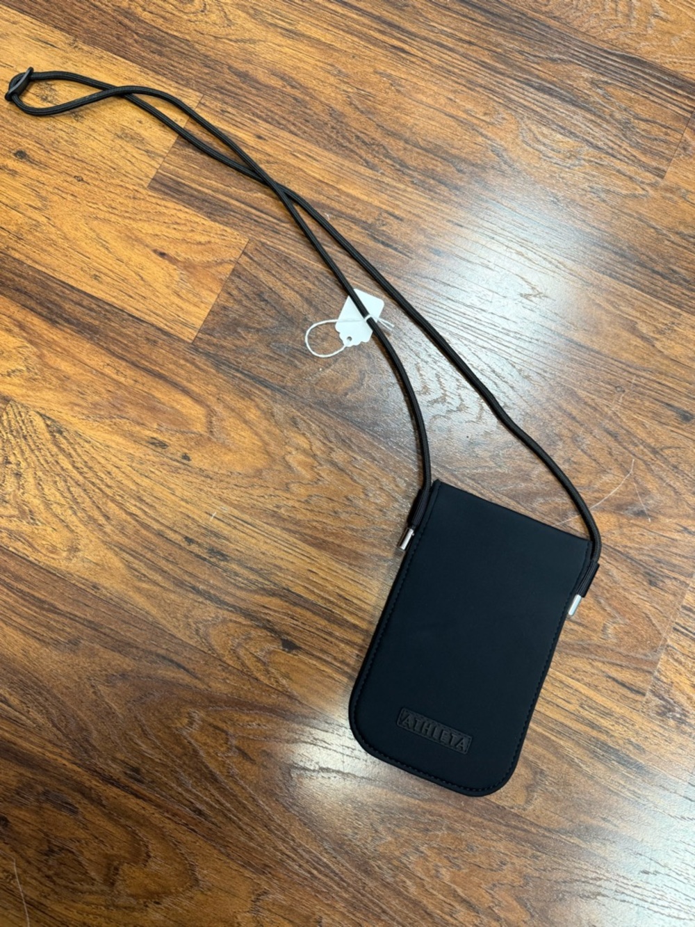 Athleta Black Crossbody Phone Pouch with Long Strap
